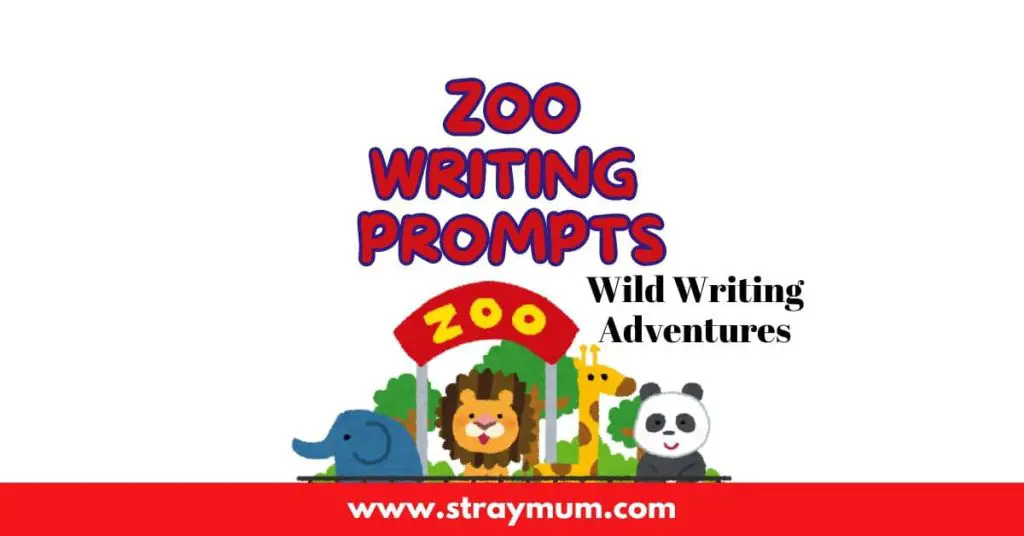 Zoo Writing Prompts with picture of zoo animals