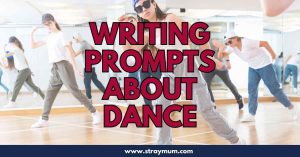 Writing prompts about dance with a photo of people dancing in the background